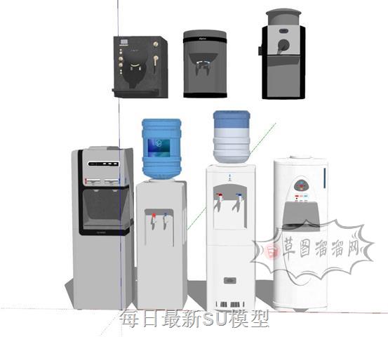 饮水机家电SU模型