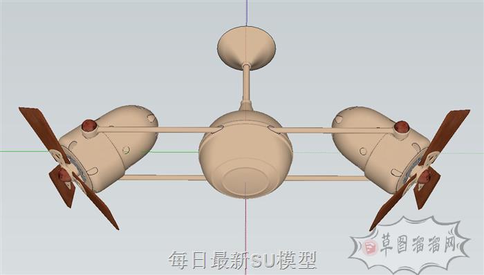 吊扇风扇SU模型