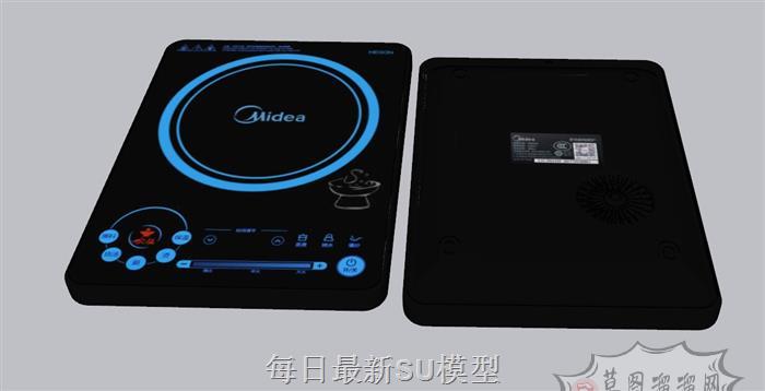 电磁炉家电SU模型