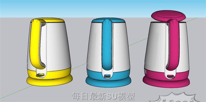 烧水壶热水壶SU模型
