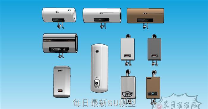家电热水器SU模型