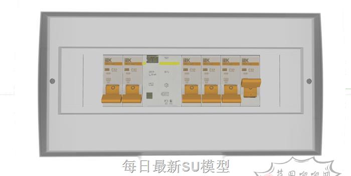 空开空气断路器开关SU模型