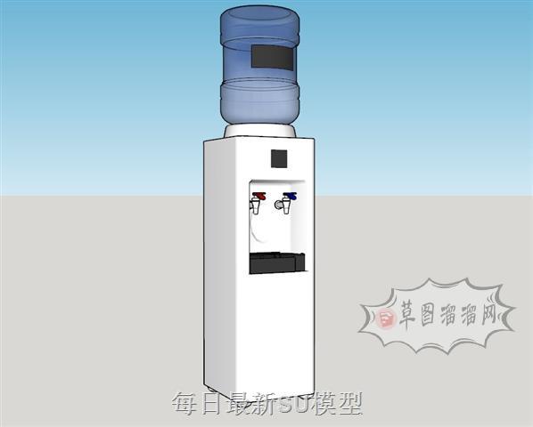 饮水机净水器SU模型