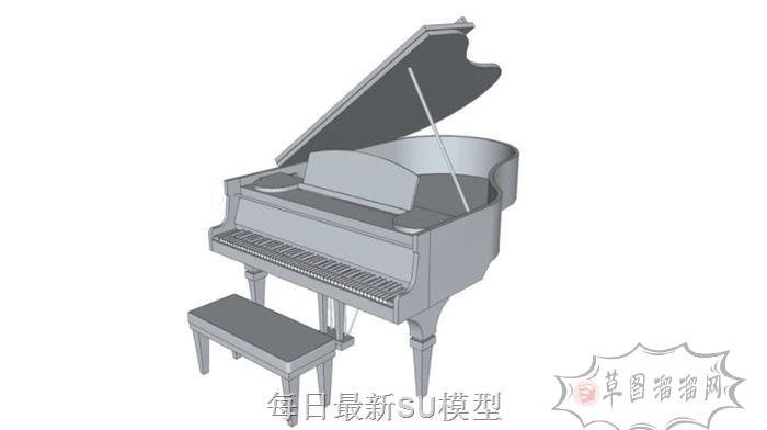 钢琴乐器SU模型