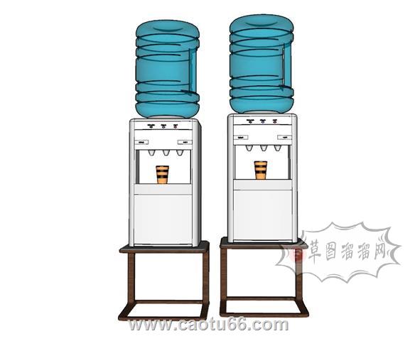 饮水机家电SU模型