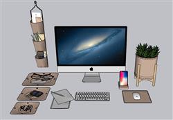电脑显示器SU模型