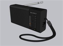 收音机摆件SU模型