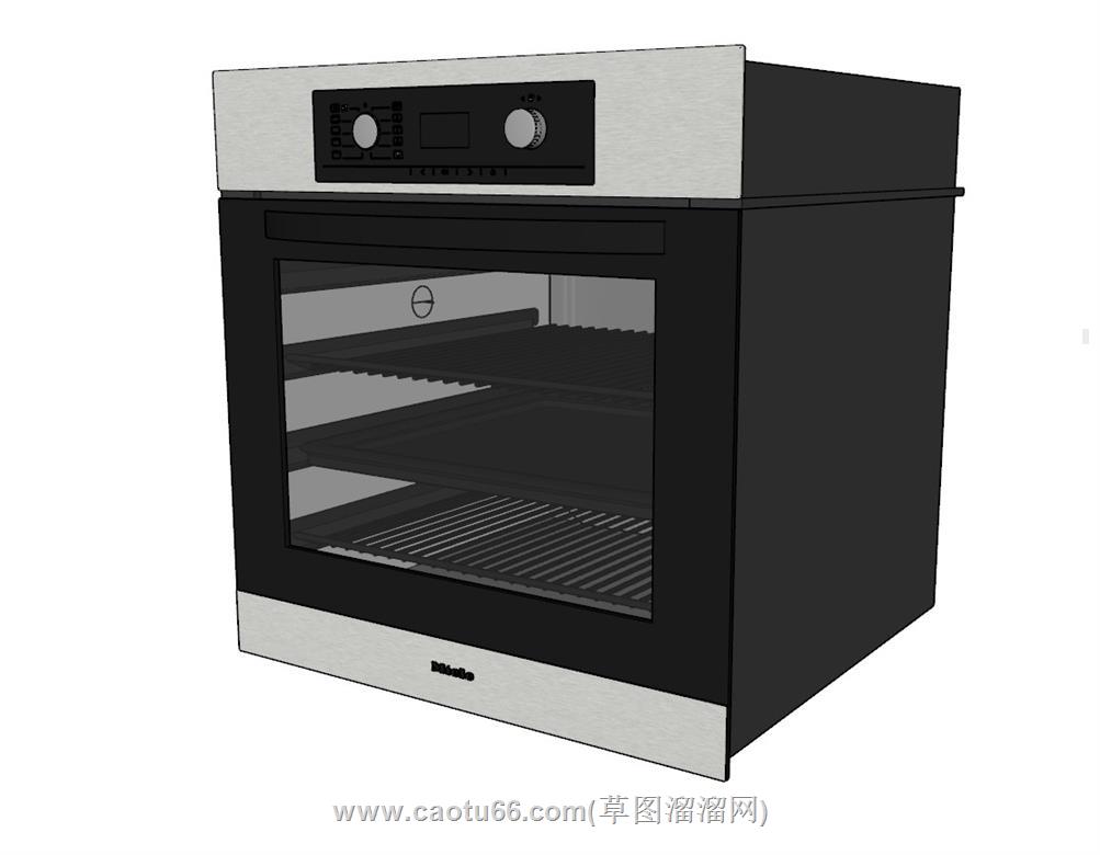 烤箱家电SU模型