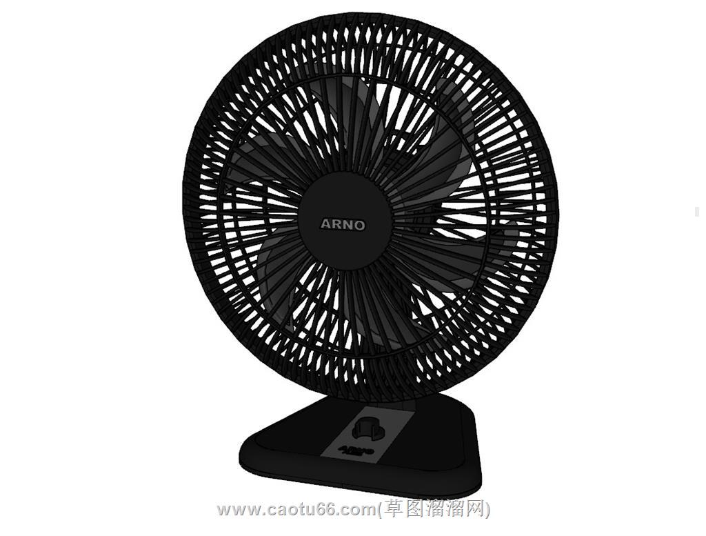 电扇风扇鸿运扇SU模型