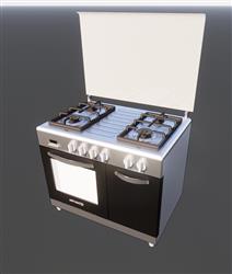 集成灶燃气灶SU模型