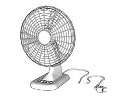 电风扇鸿运扇SU模型