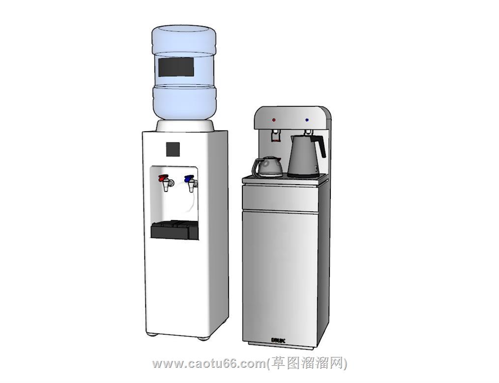 饮水机直饮机SU模型