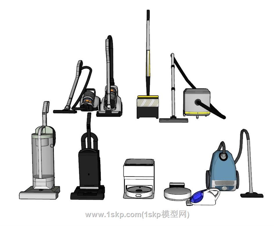 扫地机器人吸尘器SU模型