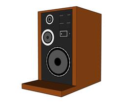 家电音响音箱SU模型