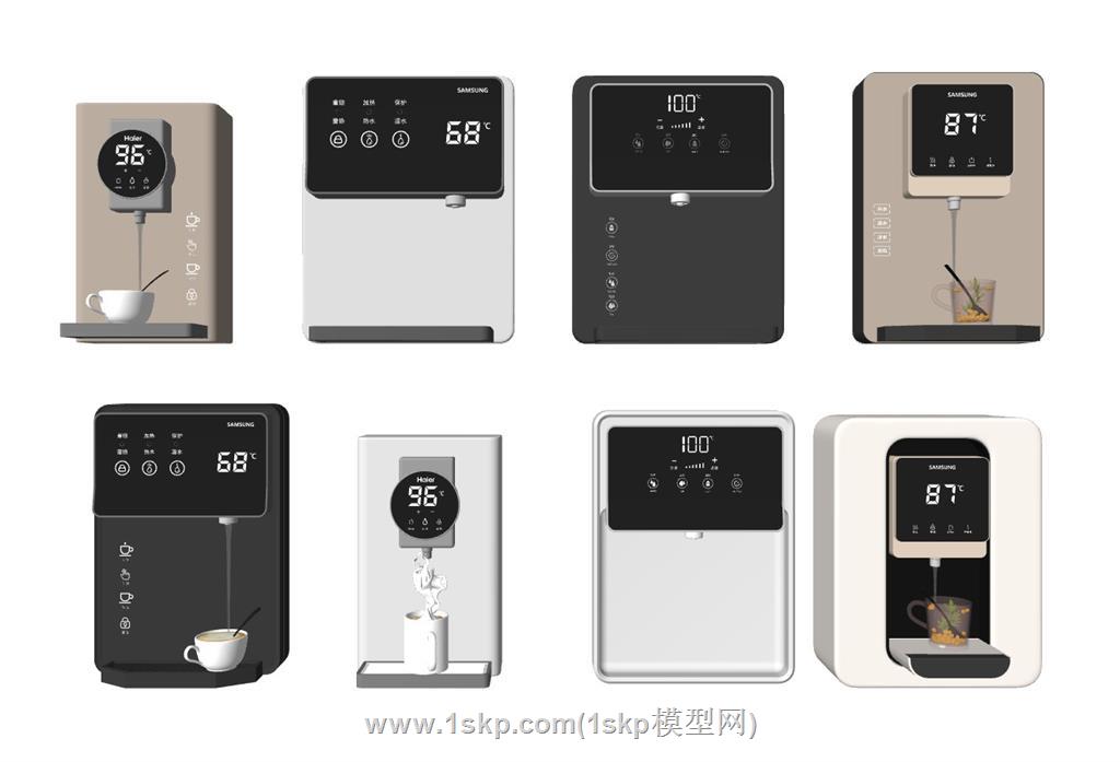管线机直饮机饮水机SU模型