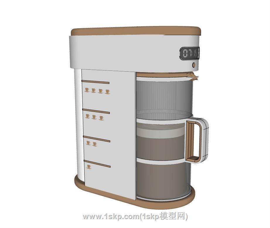 咖啡机SU模型