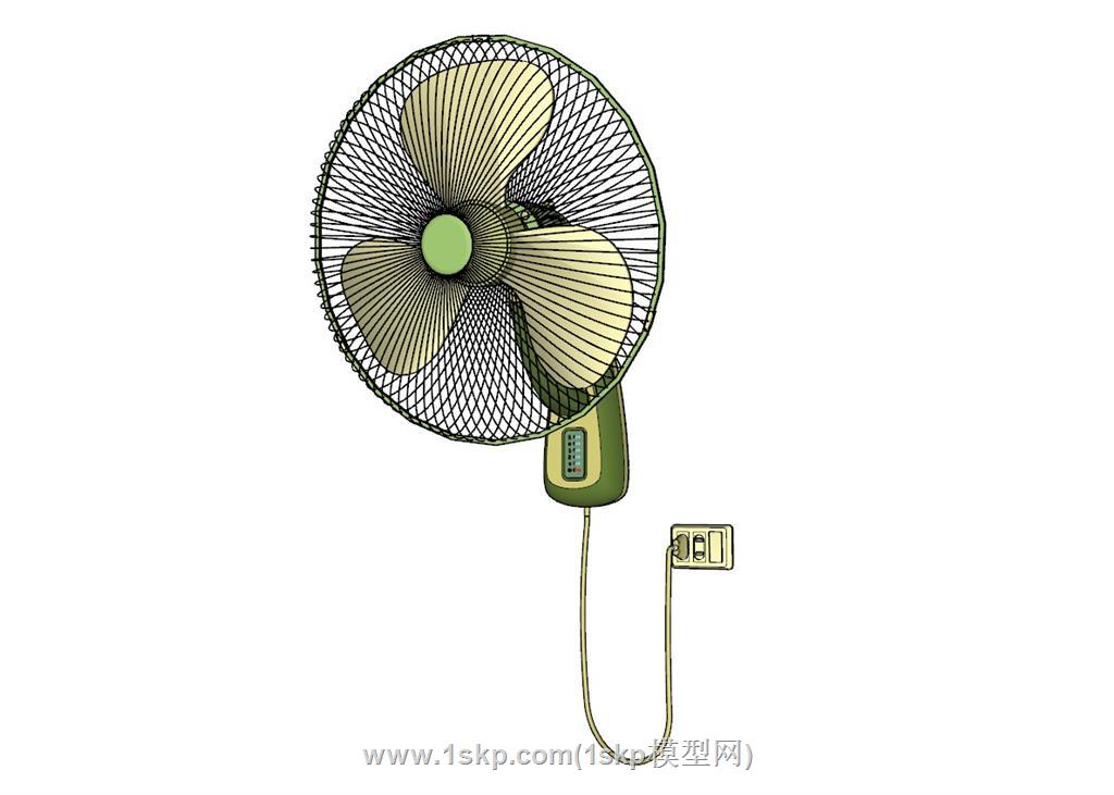 怀旧电风扇電風扇SU模型