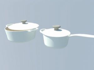 烹饪锅头厨房SU模型