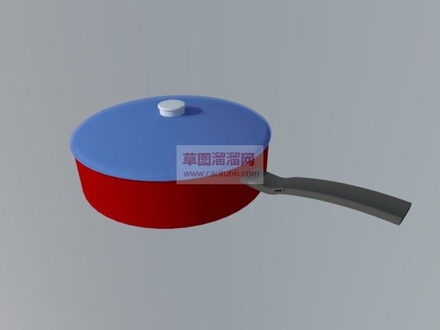 平底锅锅头厨房用具SU模型