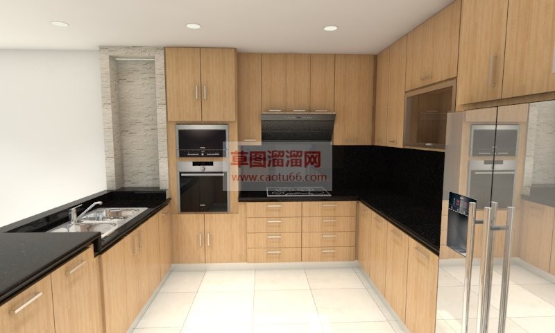 厨房橱柜SU模型