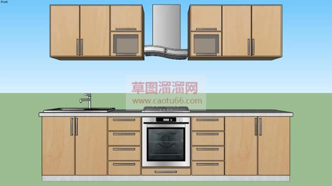 橱柜厨房SU模型
