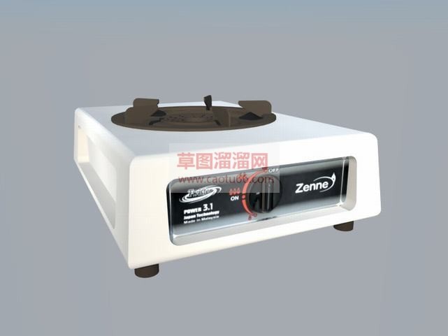 燃气灶台草图SU模型