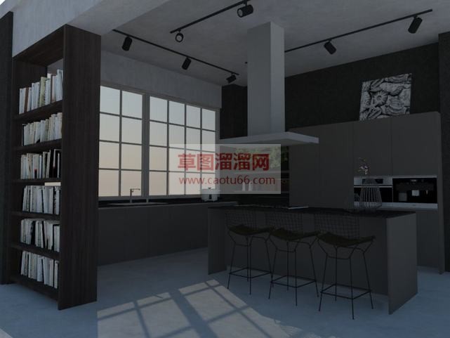 厨房空间免费SU模型