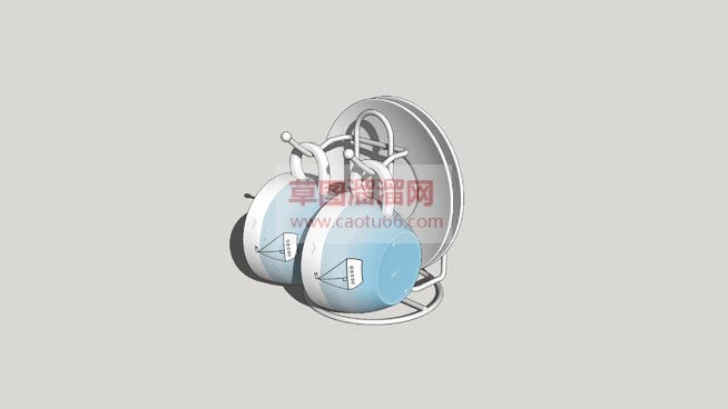 碟子架碗架的SU模型