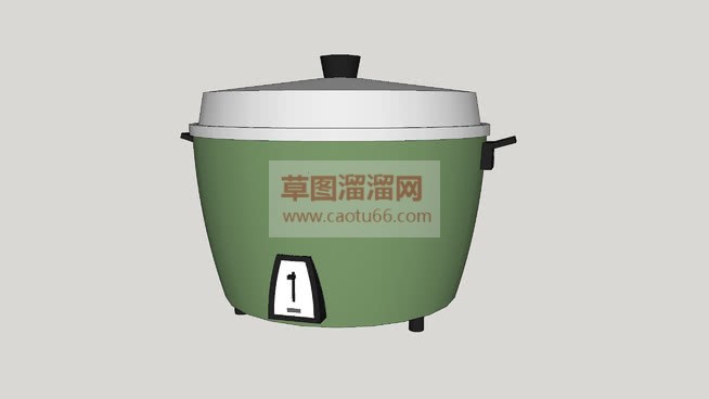 建模电饭锅家SU模型