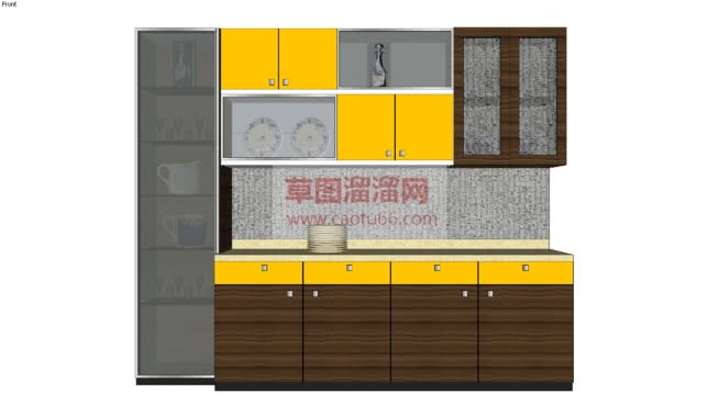 怎么做小型厨SU模型