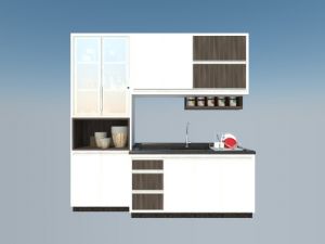 厨房橱柜厨具SU模型