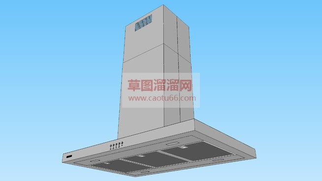 抽油烟机吸烟SU模型