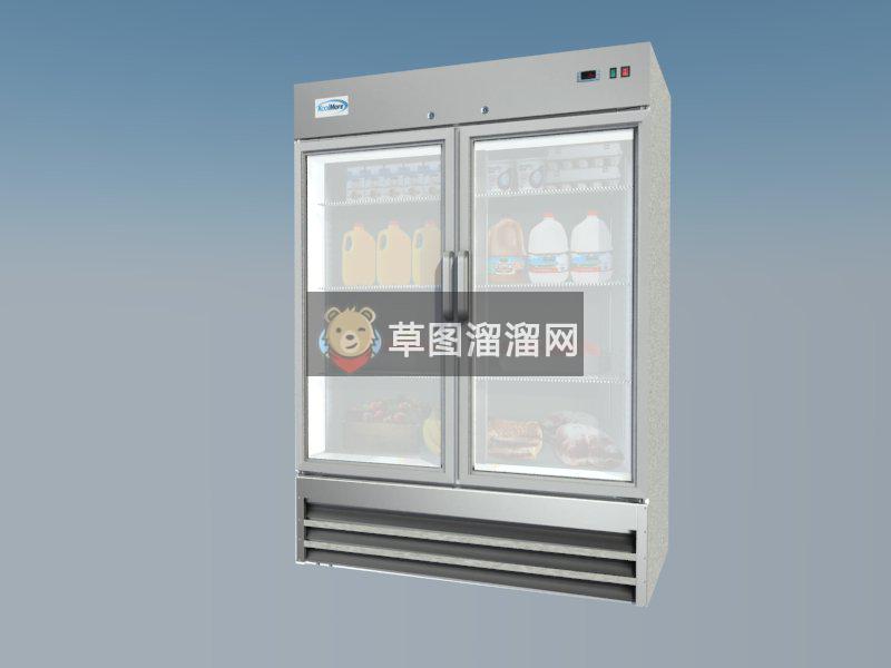 厨房冰箱SU模型
