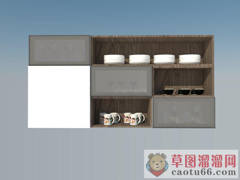 吊柜碗柜酒柜SU模型