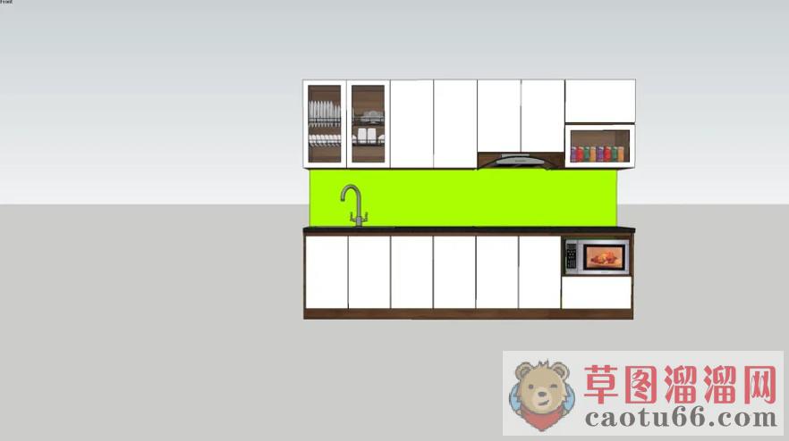 厨房橱柜SU模型