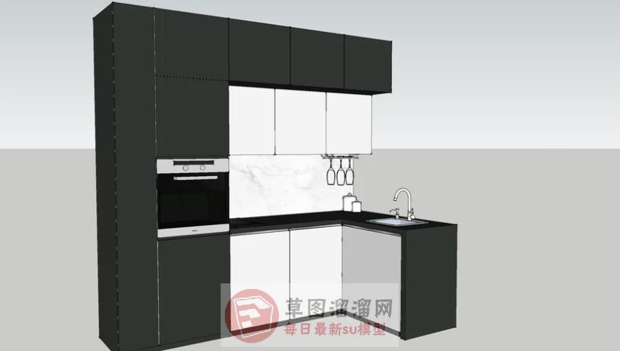 橱柜厨房SU模型