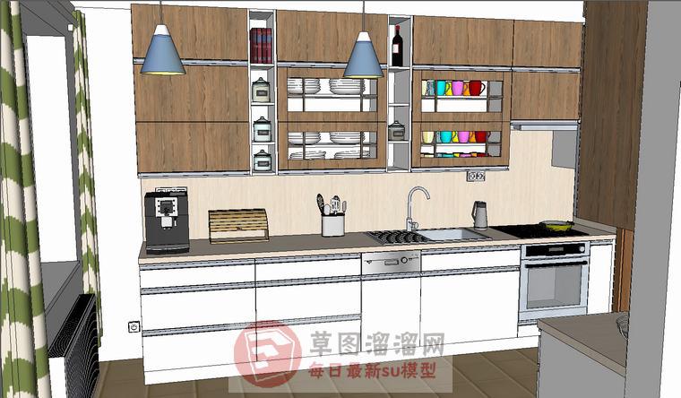 厨房SU模型