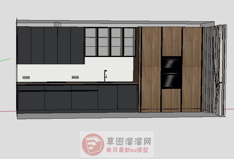 厨房橱柜SU模型
