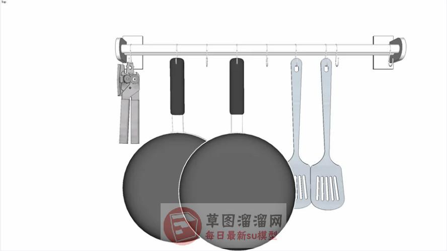 厨房厨具锅头SU模型