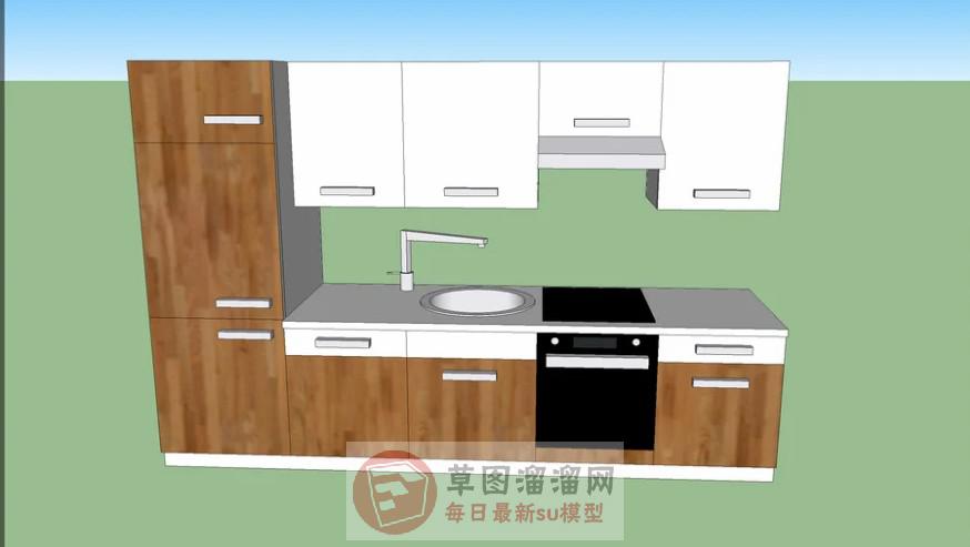 厨房橱柜SU模型