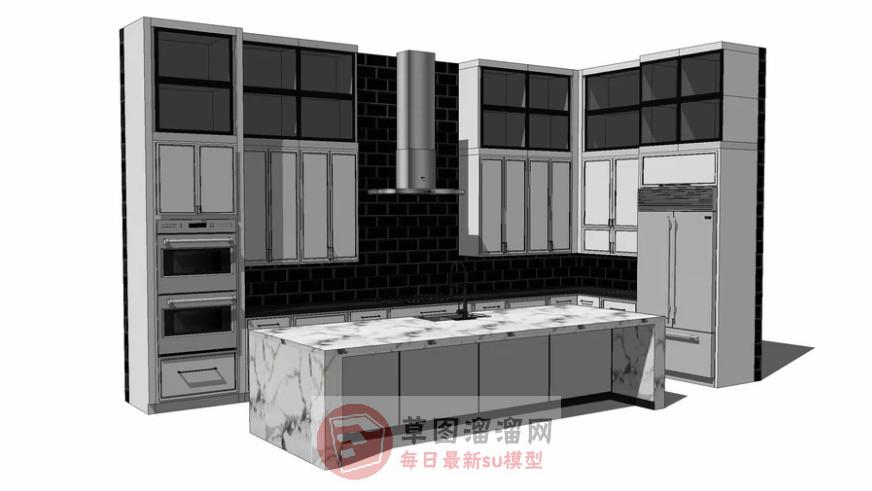 厨房SU模型