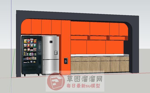 厨房橱柜SU模型