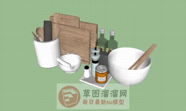 厨房厨具SU模型