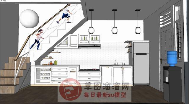 厨房饮水机SU模型