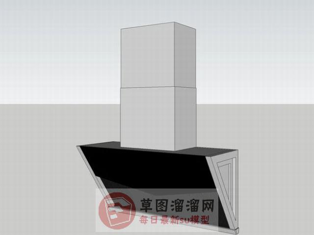 厨房油烟机抽油烟机SU模型