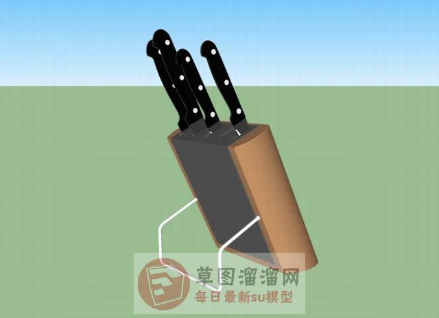 厨房道具刀具SU模型