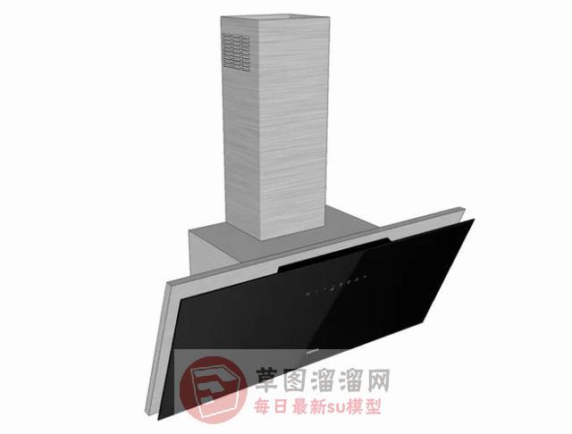 吸油烟机抽油烟机厨房道具SU模型
