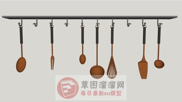 厨房厨具勺子SU模型