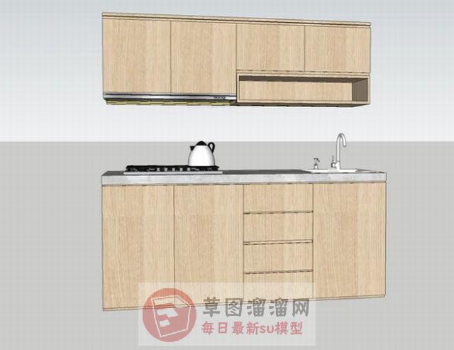 厨房橱柜SU模型