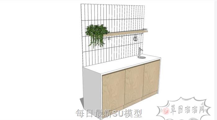 橱柜厨房SU模型